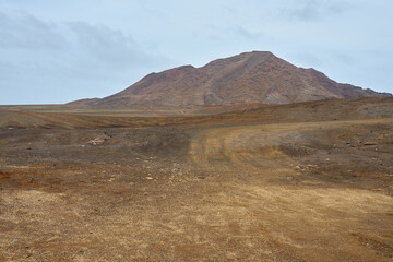 A mountain on the island of Sal in Cape Verde.