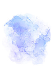 Fototapeta premium Purple Alcohal Ink Paintbrush