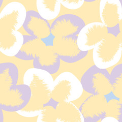 Floral Brush strokes Seamless Pattern Design