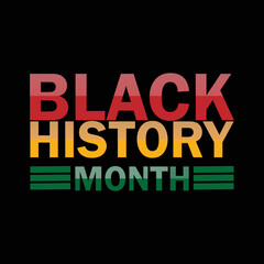 Obraz premium Black history month. February is black history month celebrated in the USA and some other countries
