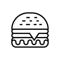 Burger icon vector design template