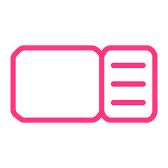 plane ticket gradient icon