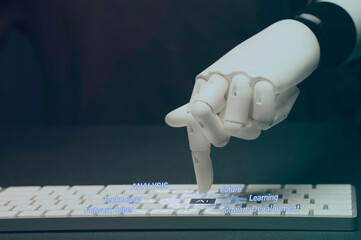 Business and artificial intelligence technology for humans to teach and learn intelligent robots...