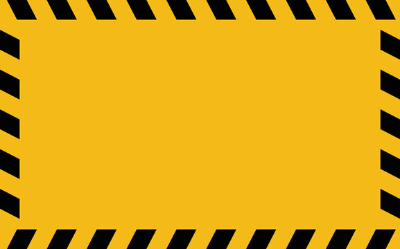 A Safety Warning Sign Design Blank Template
