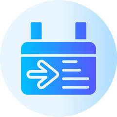 signage gradient icon