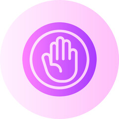 Obraz premium stop gradient icon