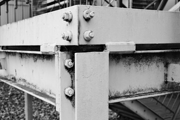 riveted steel beams industrial buildings