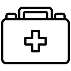 first aid kit icon. medical healthcare illustration