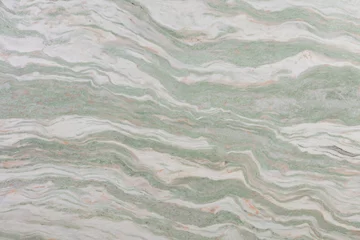 Gordijnen Albachiara or lady onyx marble background, texture in beautiful green, white color. Slab photo. Italian stone material pattern for 3d exterior, home decoration, floor and ceramic, wall tiles surface. © Dmytro Synelnychenko