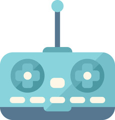 Air joystick control icon flat vector. Data system. Video security isolated