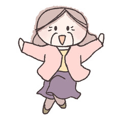  踊るおばあさん