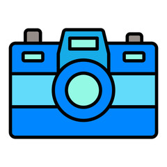 Camera Filled Line Icon