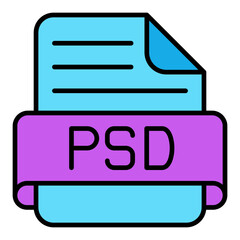 Psd Filled Line Icon