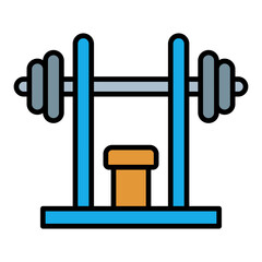 Gym Filled Line Icon