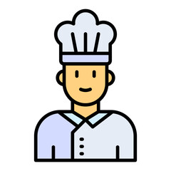 Chef Filled Line Icon