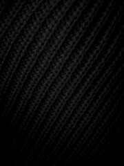 Wzór swetra czarne tło - obrazy, fototapety, plakaty