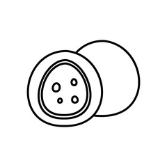 Mochi. Moti. Cute japanese rice cake. Traditional rice dessert.