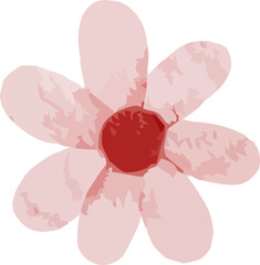 beautiful bouquet of watercolor flowers and leaves Watercolor floral elements