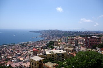 Obraz premium Vue depuis la colline du Vomero, à Naples 