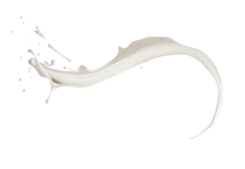 Rolgordijnen Milk Splash  on transparent png, easy to use © Thomas