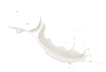 Milk Splash  on transparent png, easy to use