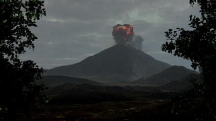 volcano - Powered by Adobe