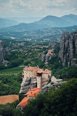 Fototapeta na wymiar monastery in rock formation country