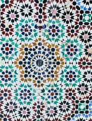 Texture of a mosaic tile surface