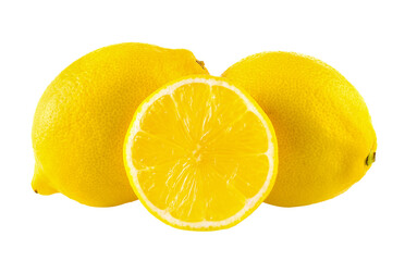 lemon isolated on transparent png