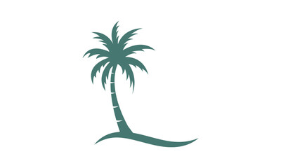 Fototapeta na wymiar sun beach logo design, sunset with island logo design vector illustration