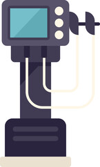 Intensive ventilator machine icon flat vector. Medical hospital. Patient equipment isolated