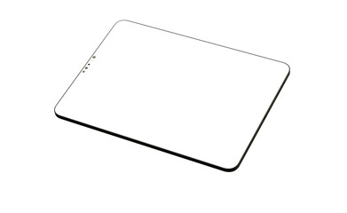 Photo White tablet, isolated on 3d background