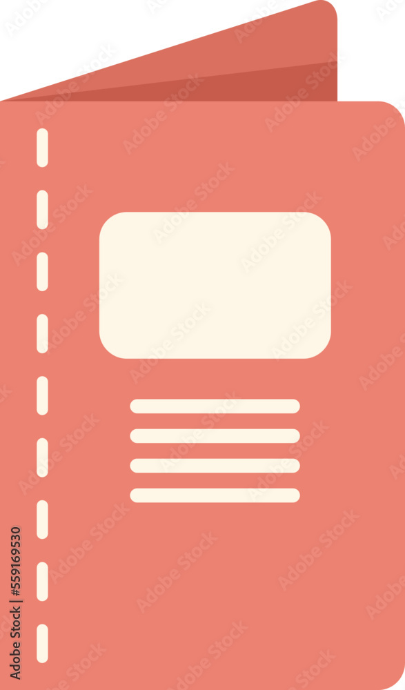 Sticker event invitation icon flat vector. calendar manager. task office isolated