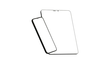 Tablet 3d computer with blank screen