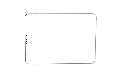 Tablet 3d computer with blank screen