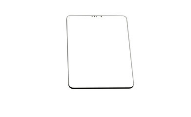 Gadgets including smartphone, digital tablet and laptop, blank screen with - mockup