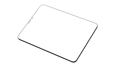 Tablet pc  computer with blank screen 3d - mockup