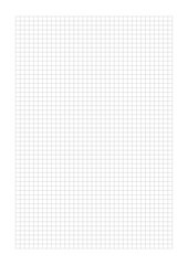 Mathematical graph paper grid. Squared notepaper