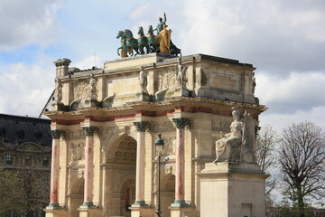 Obraz premium Arc de triomphe du Carrousel à Paris. France