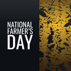 National Farmer’s Day . Design suitable for greeting card poster and banner