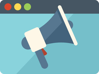 Call forum icon flat vector. Social media. Virtual group isolated
