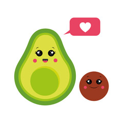 Avocado mom tells the child that she loves him.