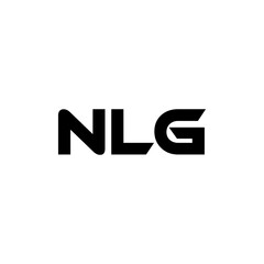 NLG letter logo design with white background in illustrator, vector logo modern alphabet font overlap style. calligraphy designs for logo, Poster, Invitation, etc.