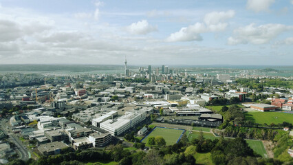 Fototapeta premium Auckland New Zealand drone