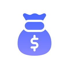 bag flat gradient icon
