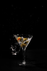 cocktail with lime
