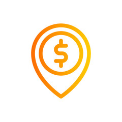 pin gradient icon