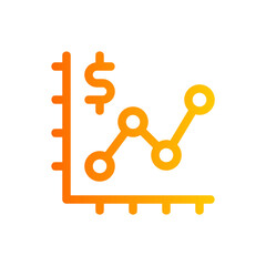 statistics gradient icon