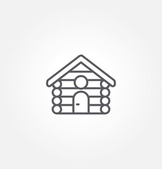 hut icon vector illustration logo template for many purpose. Isolated on white background.