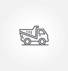 truck icon vector illustration logo template for many purpose. Isolated on white background.